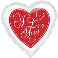 Red Hot I Love You Balloon 